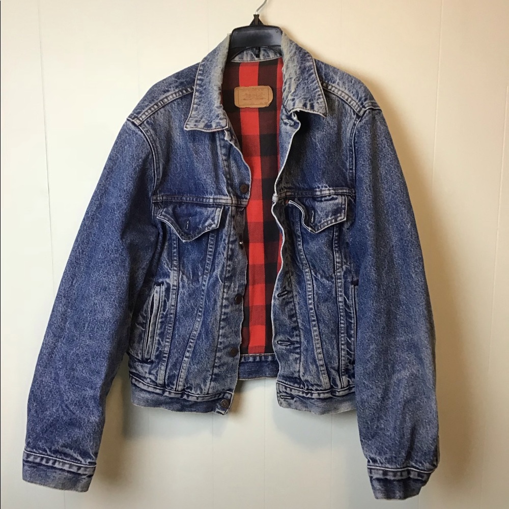 Vintage Levi’s Flannel lined Denim Jean Jacket